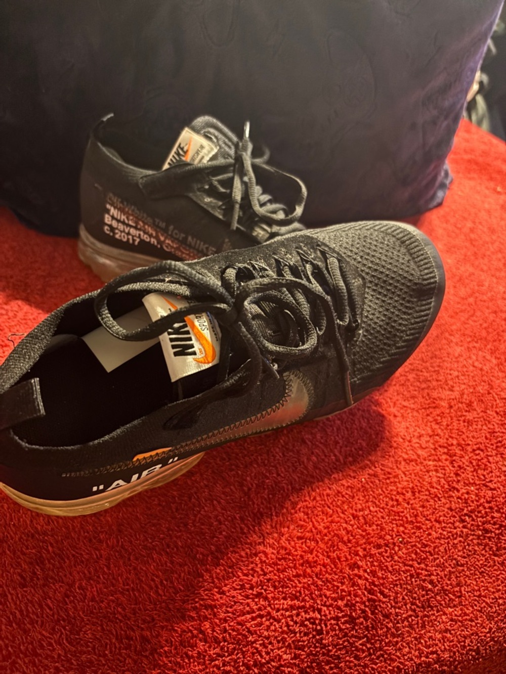 Off-White X Nike Air Vapormax  .Men’s size 10.5